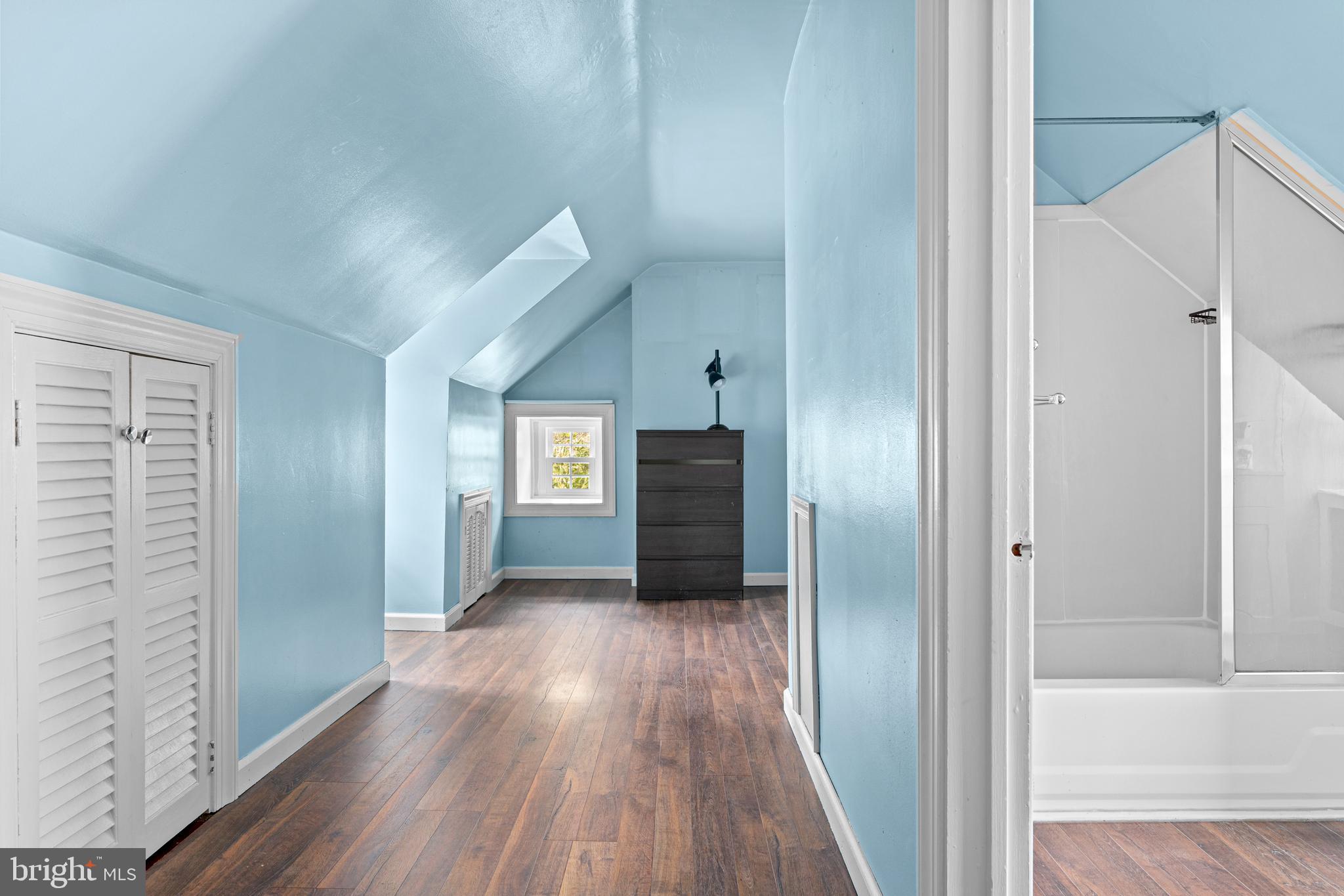 1 East Brookhaven Road Wallingford, PA 19086 - Photo 38 of 57 a view of a hallway with wooden floor and staircase