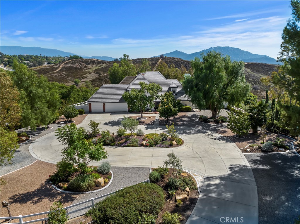 a view of a lake with a mountain