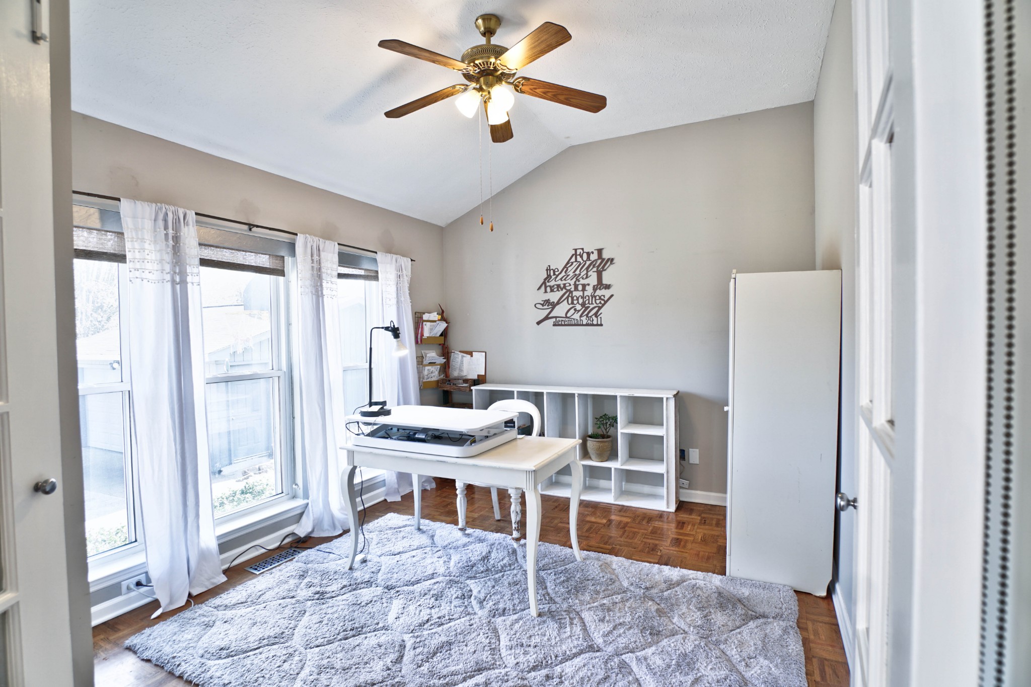 5871 Cane Ridge Road Antioch, TN 37013 - Photo 25 of 40 a living room with blue walls and a window