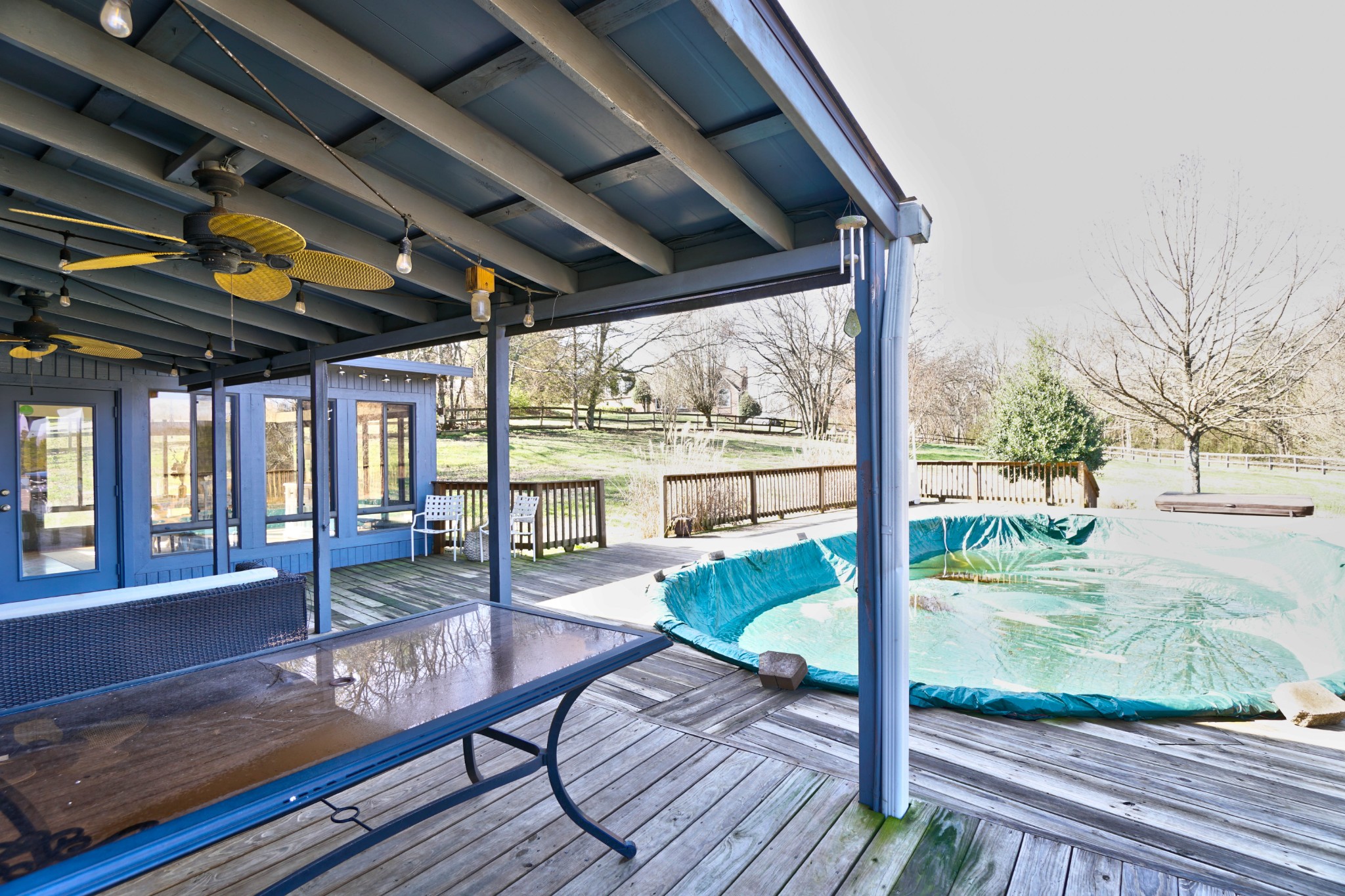 5871 Cane Ridge Road Antioch, TN 37013 - Photo 36 of 40 a view of a patio with wooden floor