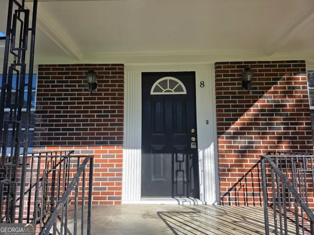 a view of a brick wall