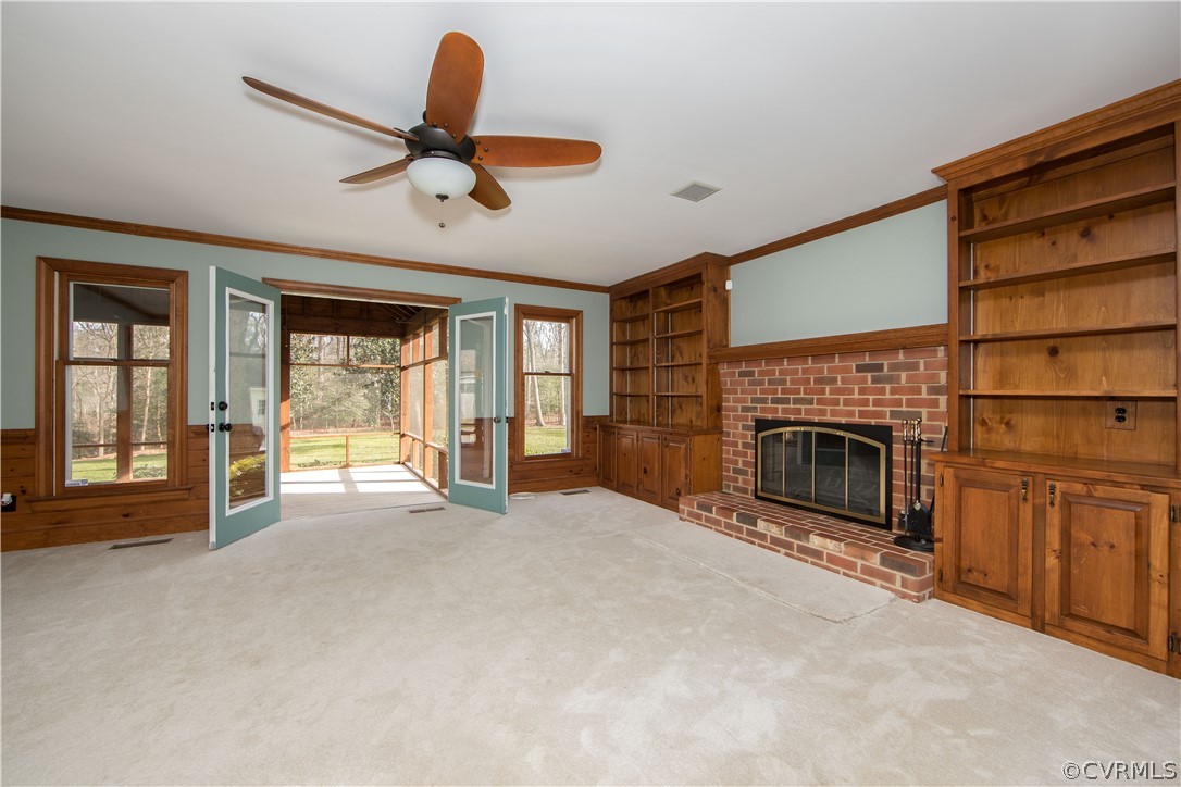 12905 Rivers Bend Road Chester, VA 23836 - Photo 14 of 27 The French doors lead to the rear screened porch.