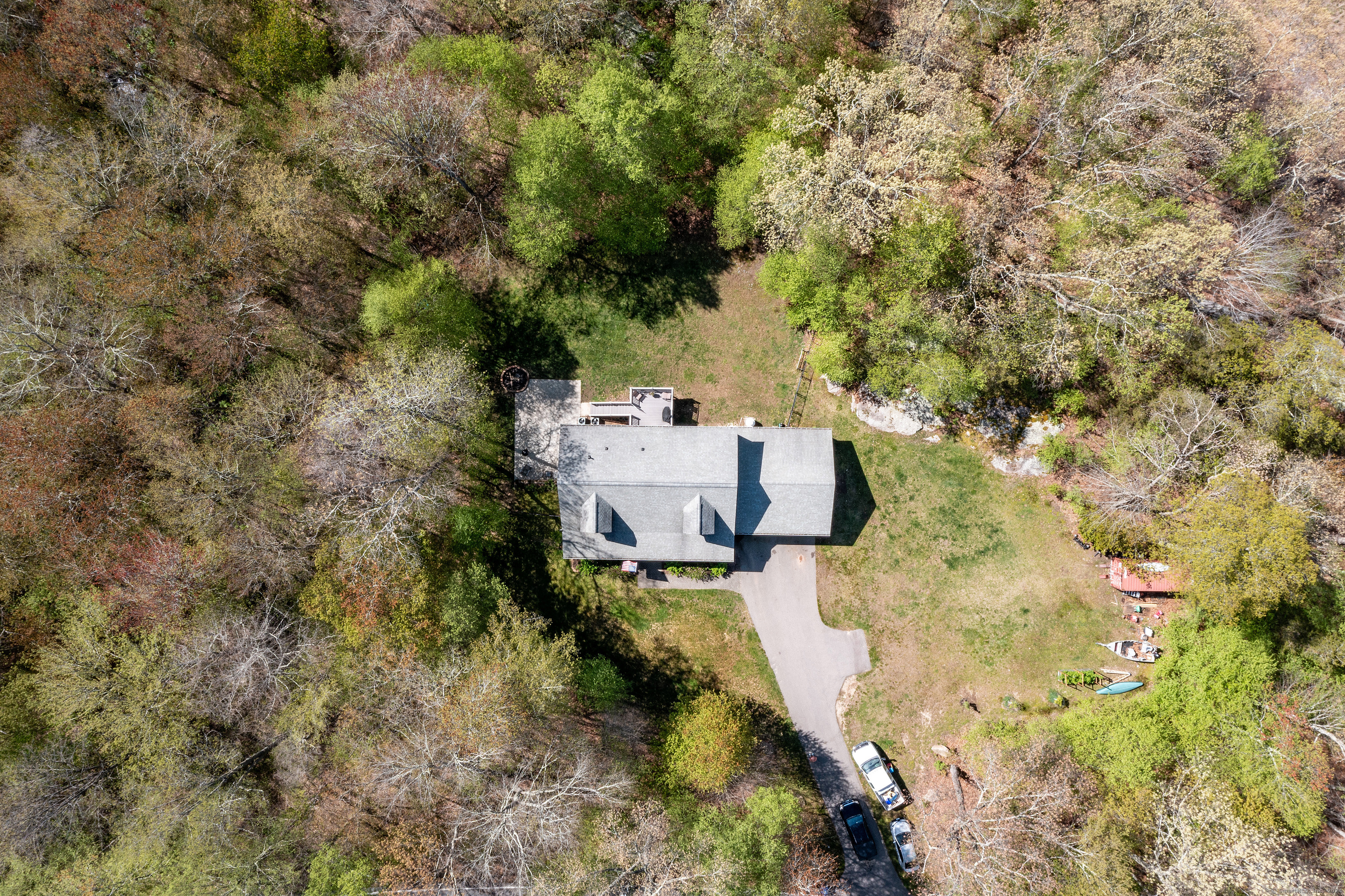 127 Massapeag Road Montville, CT 06382 - Photo 36 of 39 an aerial view of residential house with outdoor space