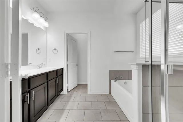 a room view with wooden floor and entryway