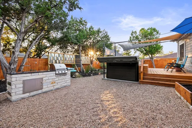 a view of outdoor space with seating area