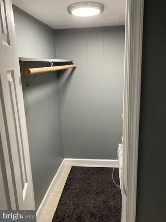 a close view of closet