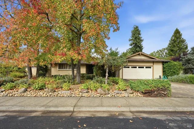 front view of a house with a street