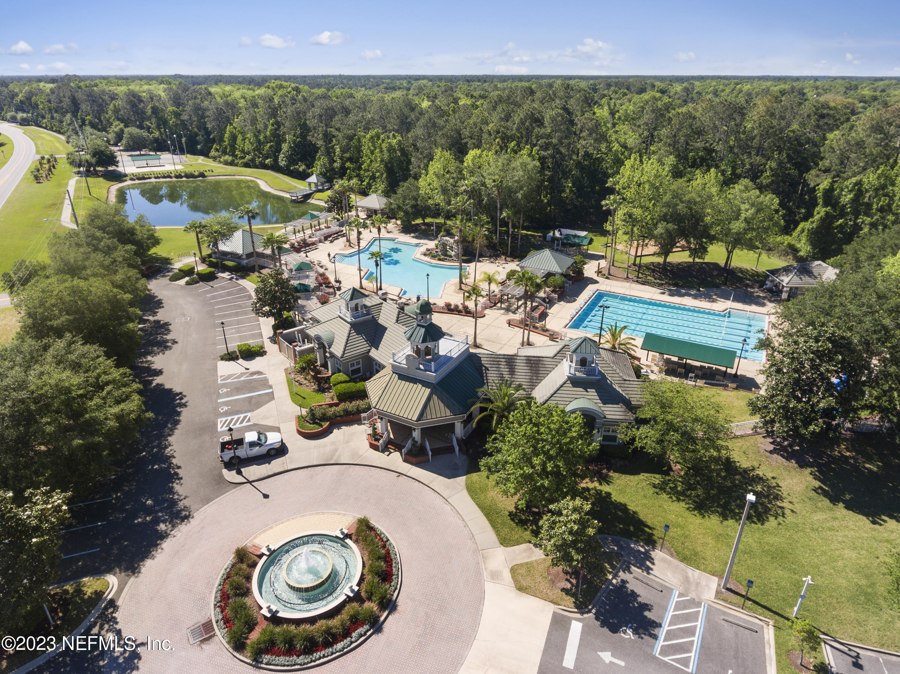 312 West Tropical Trace St. Johns, FL 32259 - Photo 44 of 57 an aerial view of a house with swimming pool and outdoor space