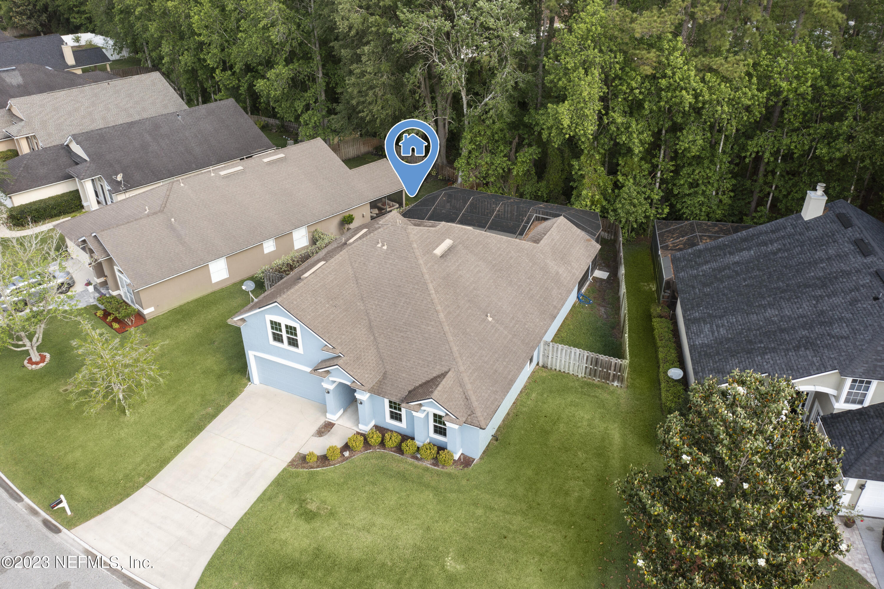 312 West Tropical Trace St. Johns, FL 32259 - Photo 8 of 57 an aerial view of a house with a yard