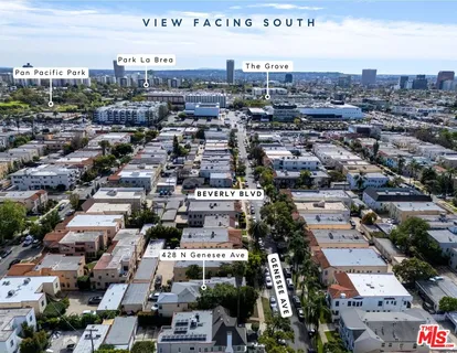 an aerial view of a city