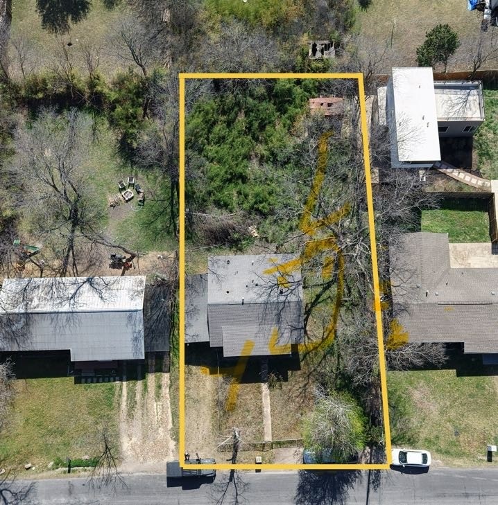 407 Middle Lane Austin, TX 78753 - Photo 14 of 17 Aerial view of property's location featuring property parcel outlined