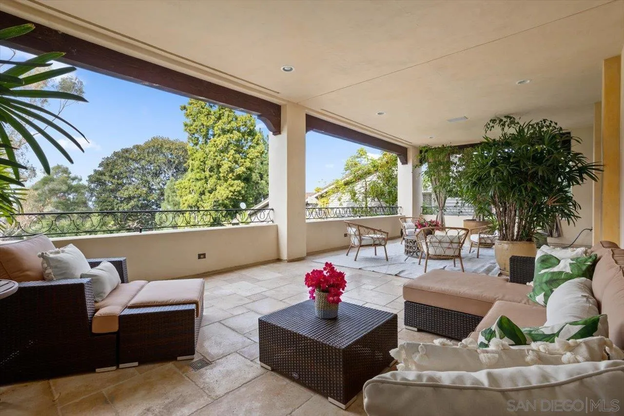 1646 Kearsarge Road La Jolla, CA 92037 - Photo 30 of 35 a living room with furniture and a large window