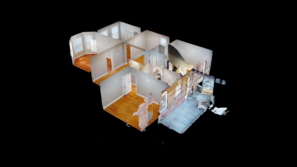 8 Wardman Road, Unit 1 Boston, MA 02119 - Photo 14 of 14 an aerial view of a house with a yard wooden floor and a kitchen