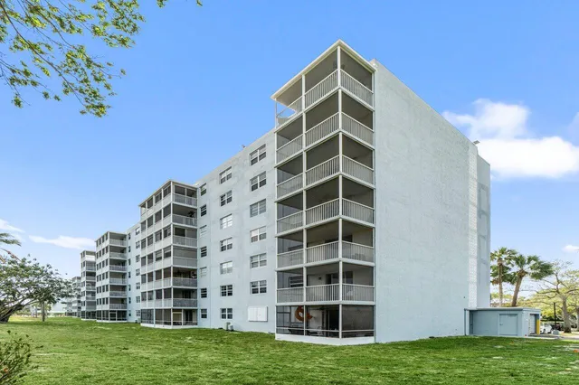 a view of building with garden