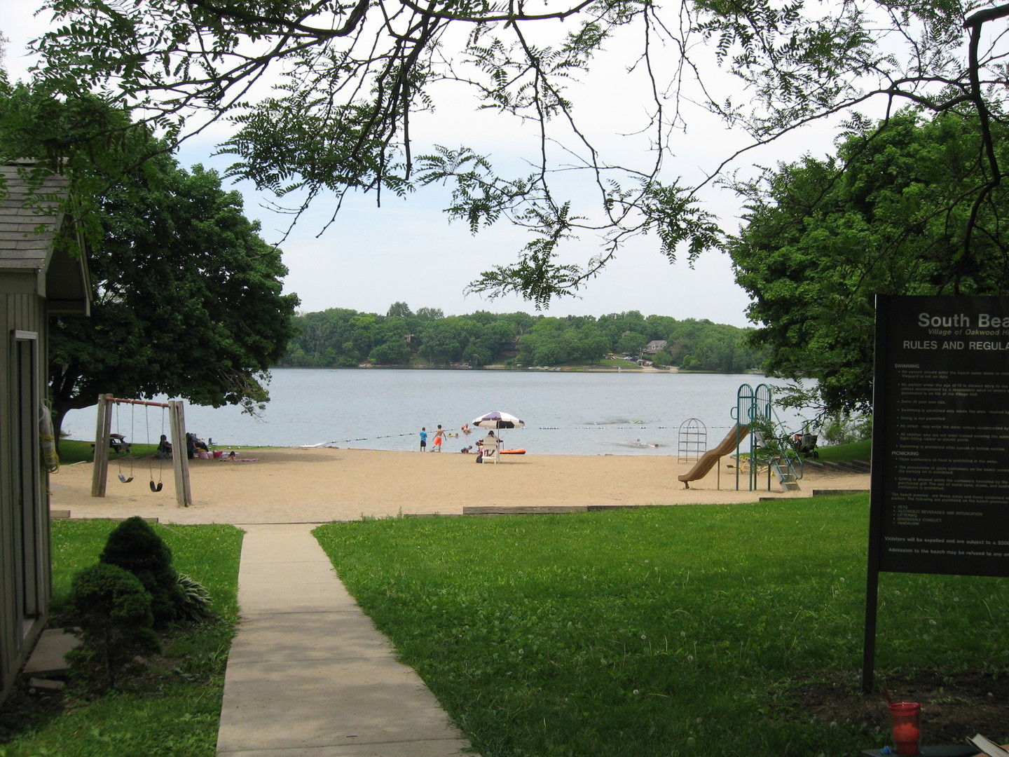 127 Hickory Road Oakwood Hills, IL 60013 - Photo 23 of 28 a view of a lake with a yard