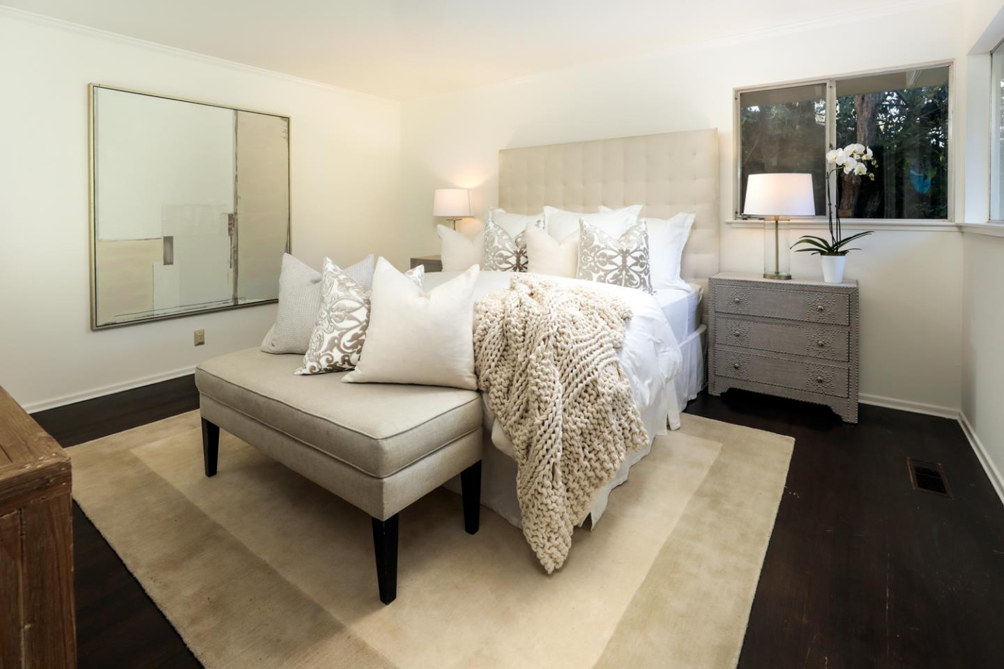 51 Fair Oaks Lane Atherton, CA 94027 - Photo 11 of 22 a living room with furniture and a large window