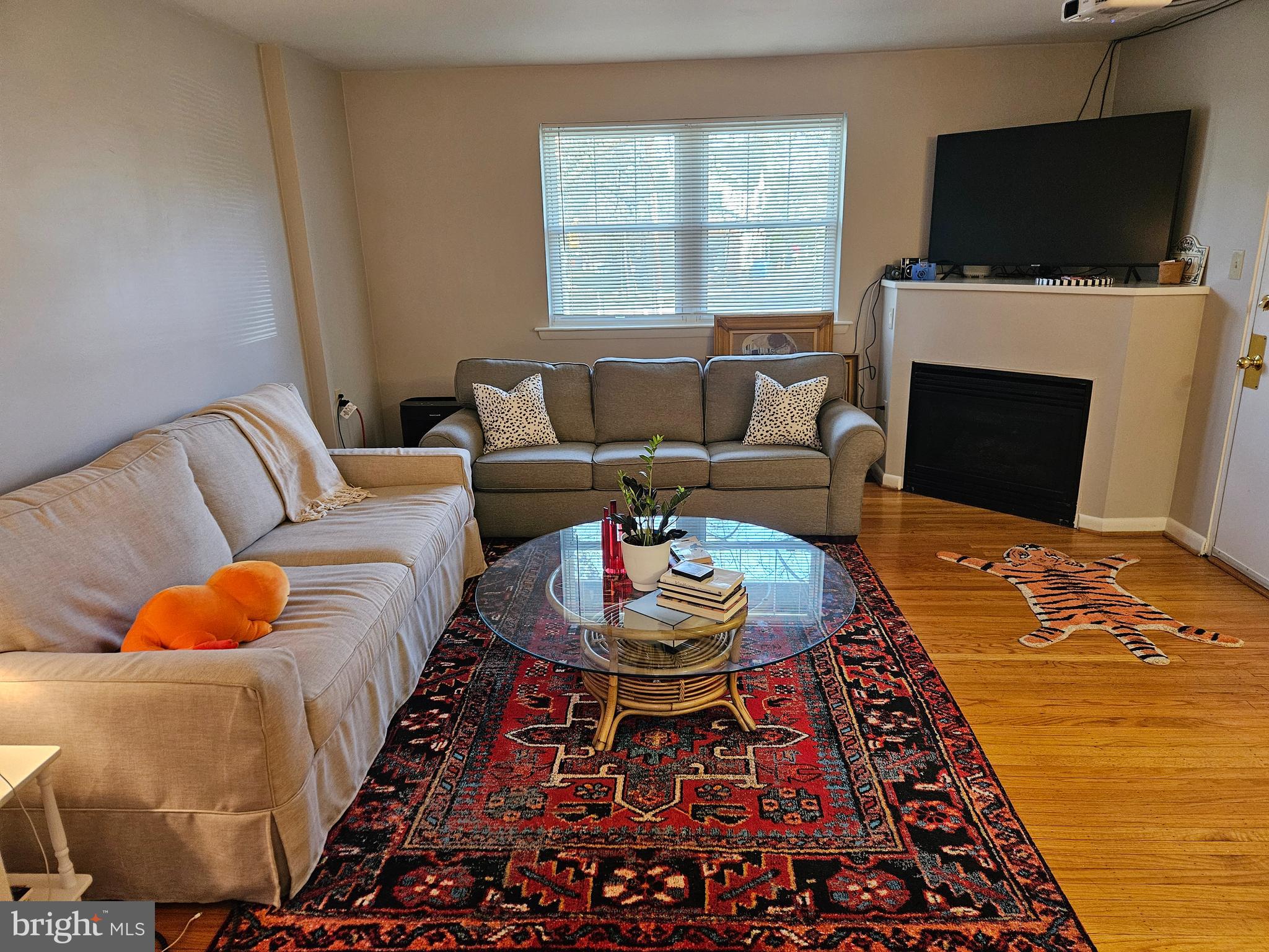 200 North Wayne Avenue, Unit 9 Wayne, PA 19087 - Photo 4 of 10 a living room with furniture a flat screen tv and a fireplace