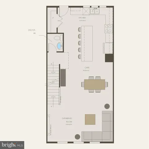 a bathroom with a shower and a mirror