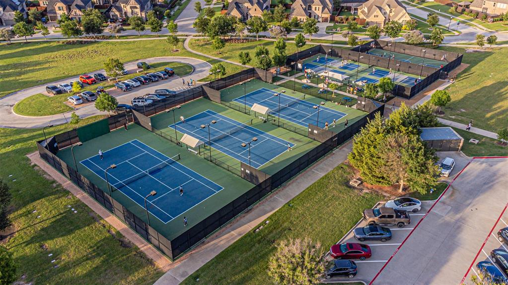 1070 Adair Road Prosper, TX 75078 - Photo 39 of 40 Multiple sports courts featuring blue and green surfacing