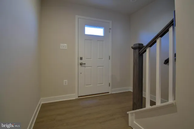 wooden floor and glass door
