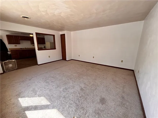 a view of an empty room