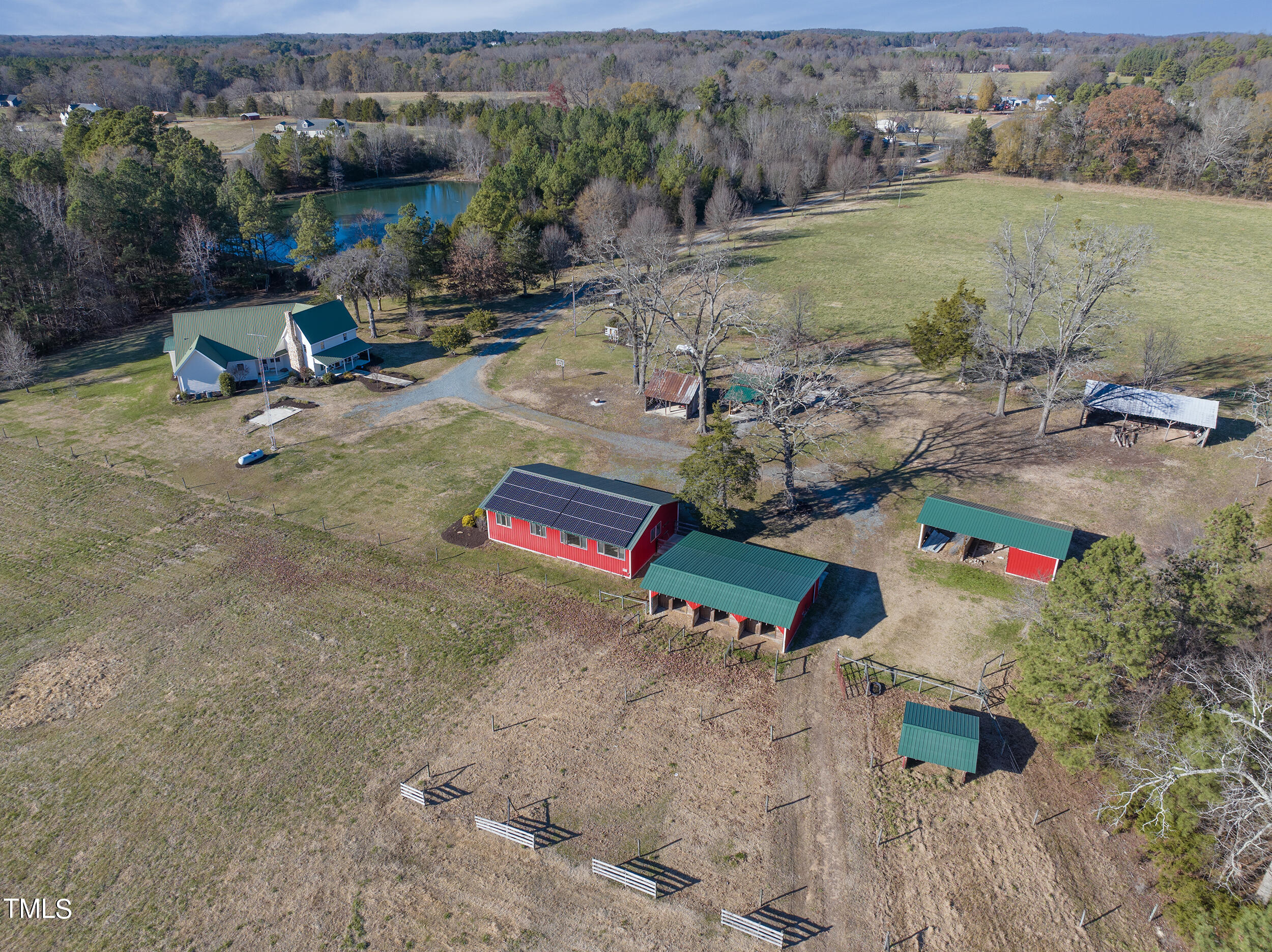 531 Archie Johnson Road Siler City, NC 27344 - Photo 46 of 46 an aerial view of a house with outdoor space
