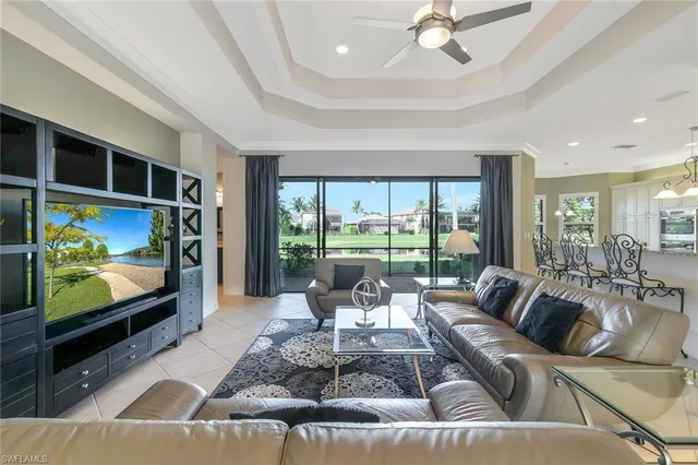 a living room with fireplace furniture and a flat screen tv