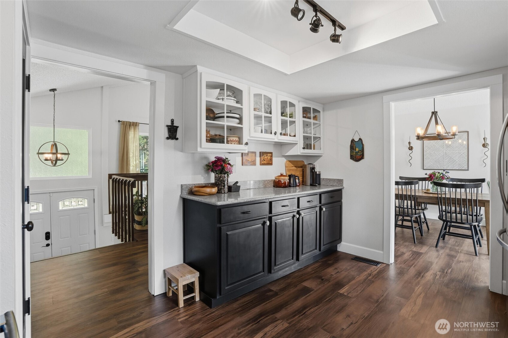 2065 Opdal Road East Port Orchard, WA 98366 - Photo 21 of 40 a kitchen with stainless steel appliances granite countertop a refrigerator and a stove top oven