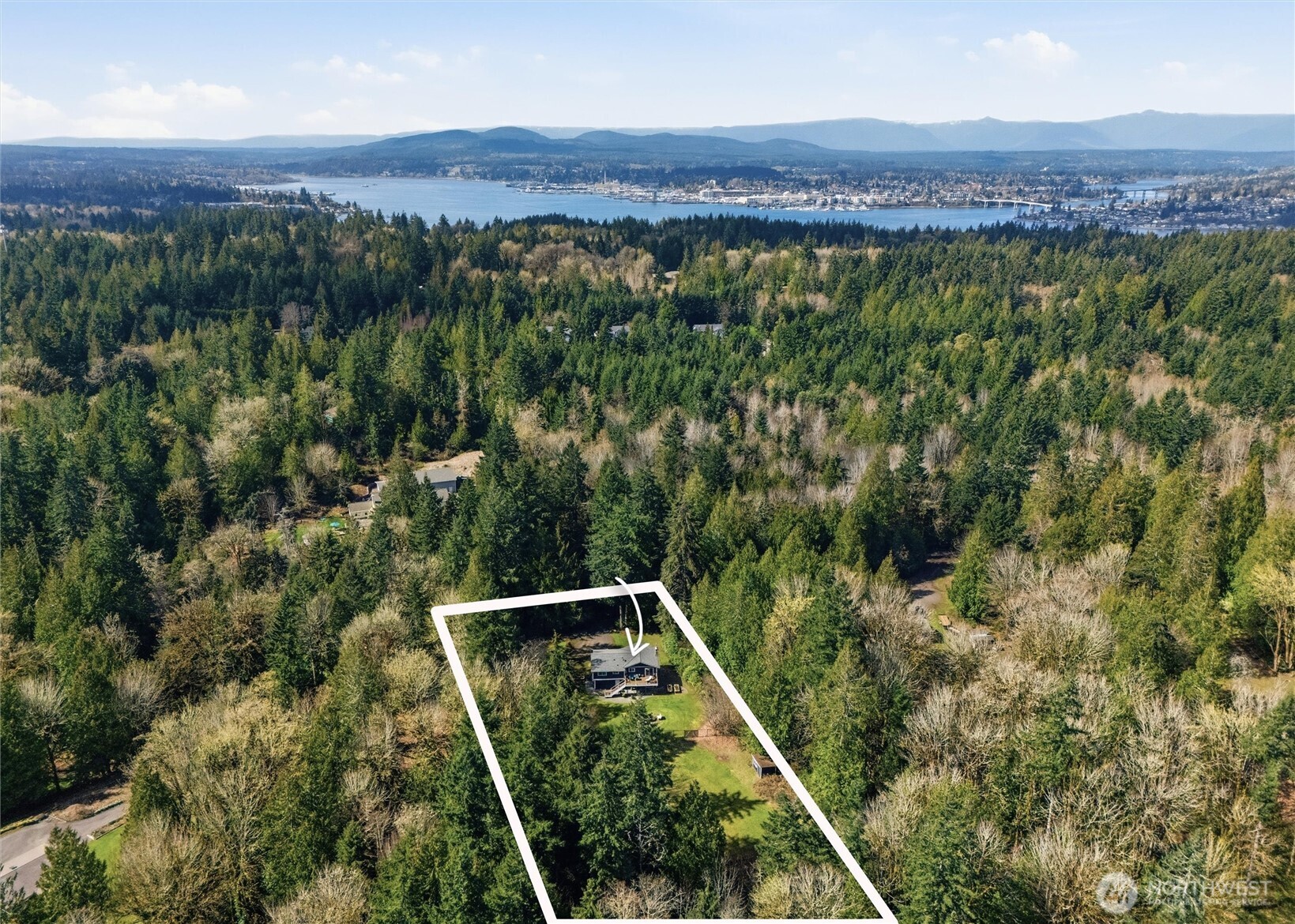 2065 Opdal Road East Port Orchard, WA 98366 - Photo 40 of 40 a view of a back yard from a balcony