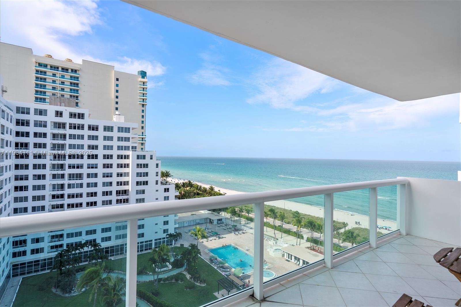 5001 Collins Avenue, Unit 11F Miami Beach, FL 33140 - Photo 24 of 43 a view of a balcony