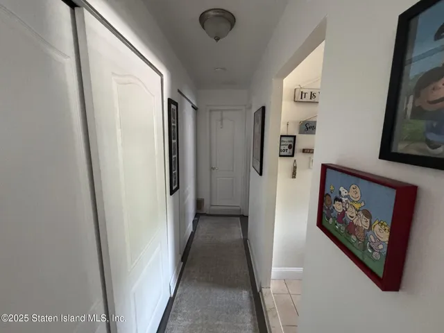 a view of a hallway with a hallway