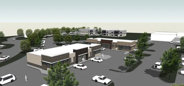 an aerial view of a house with yard swimming pool and outdoor seating