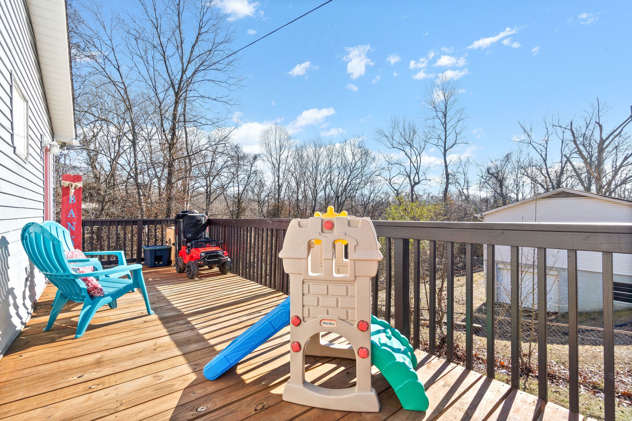 2445 Whitfield Road Clarksville, TN 37040 - Photo 26 of 29 a view of a patio with iron fence