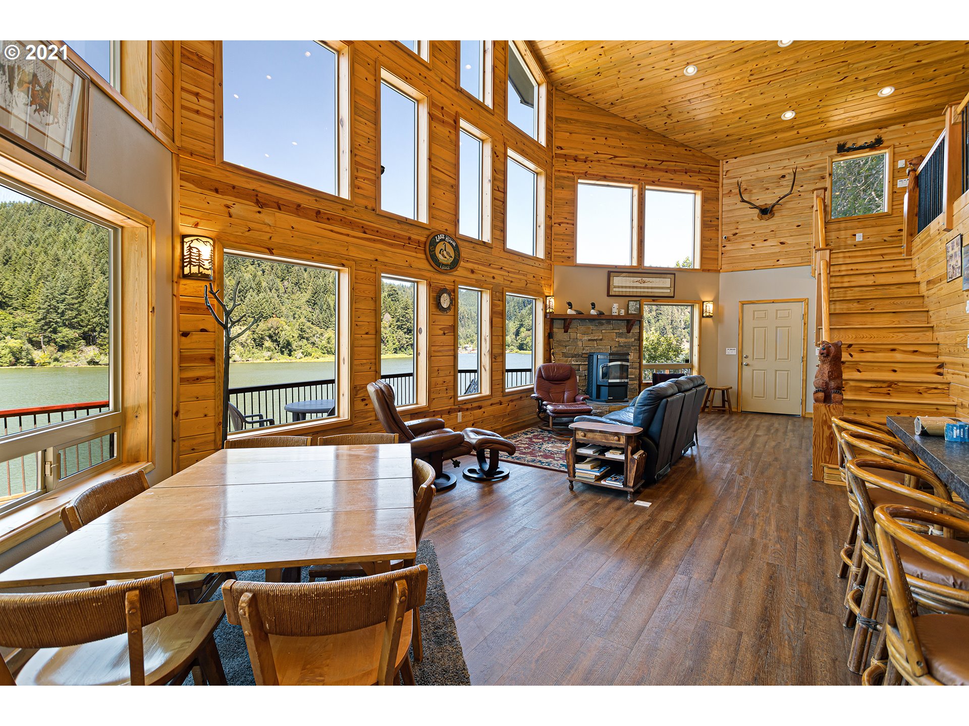 2355 Loon Lake Road Reedsport, OR 97467 - Photo 6 of 41 Living Room/Dining Room