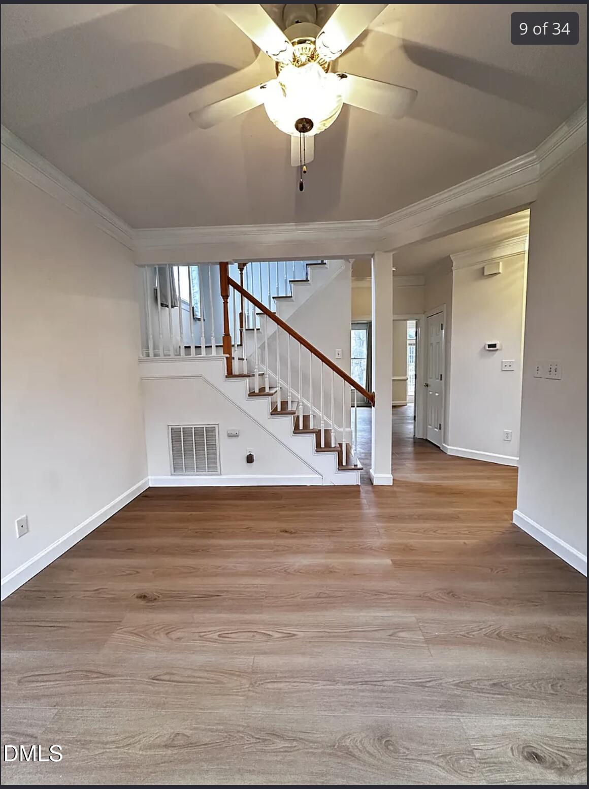 214 Cobble Ridge Drive Chapel Hill, NC 27516 - Photo 17 of 34 a view of entryway and hall with wooden floor