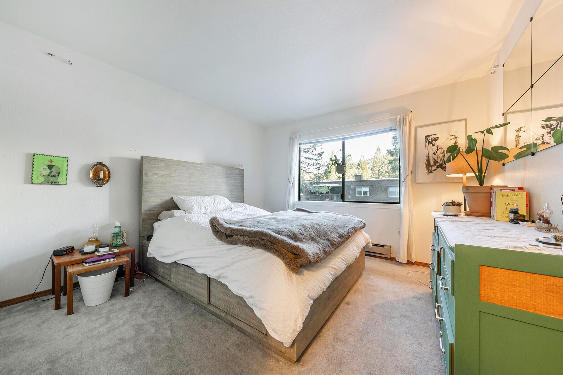 420 Shirley Cyn Road, Unit 29 Olympic Valley, CA 96146 - Photo 13 of 27 a bedroom with a bed and a couch