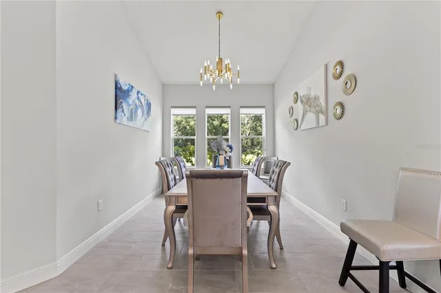 a view of a hallway with wooden shelves