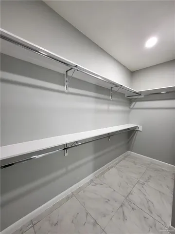 a close view of closet