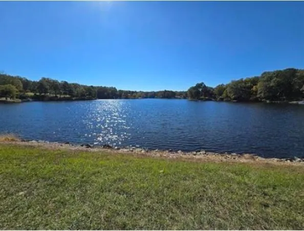a view of yard with swimming pool and green space
