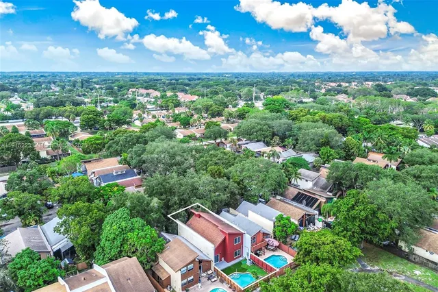 an aerial view of a city