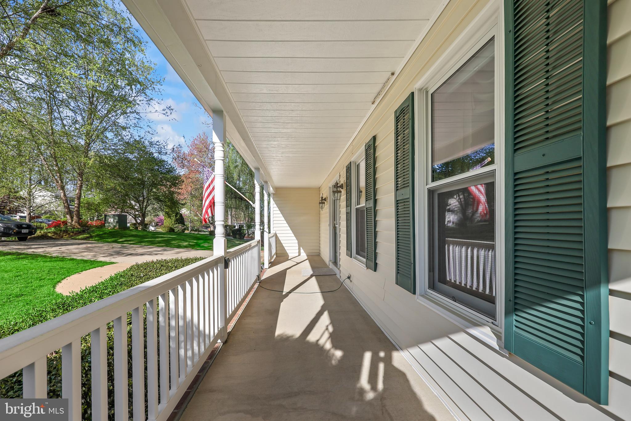 233 Choptank Road Stafford, VA 22556 - Photo 3 of 65 a view of a porch with wooden floor and fence
