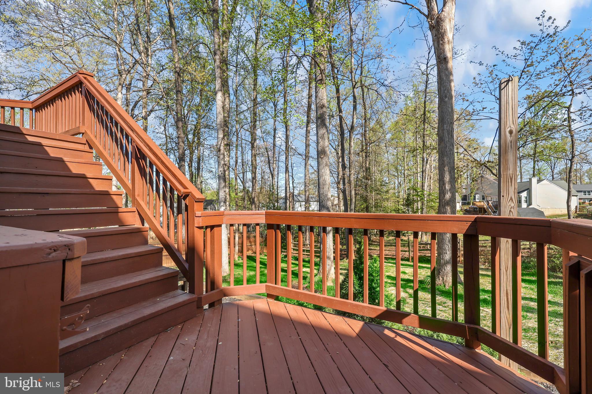233 Choptank Road Stafford, VA 22556 - Photo 49 of 65 a view of wooden balcony with wooden floor and fence