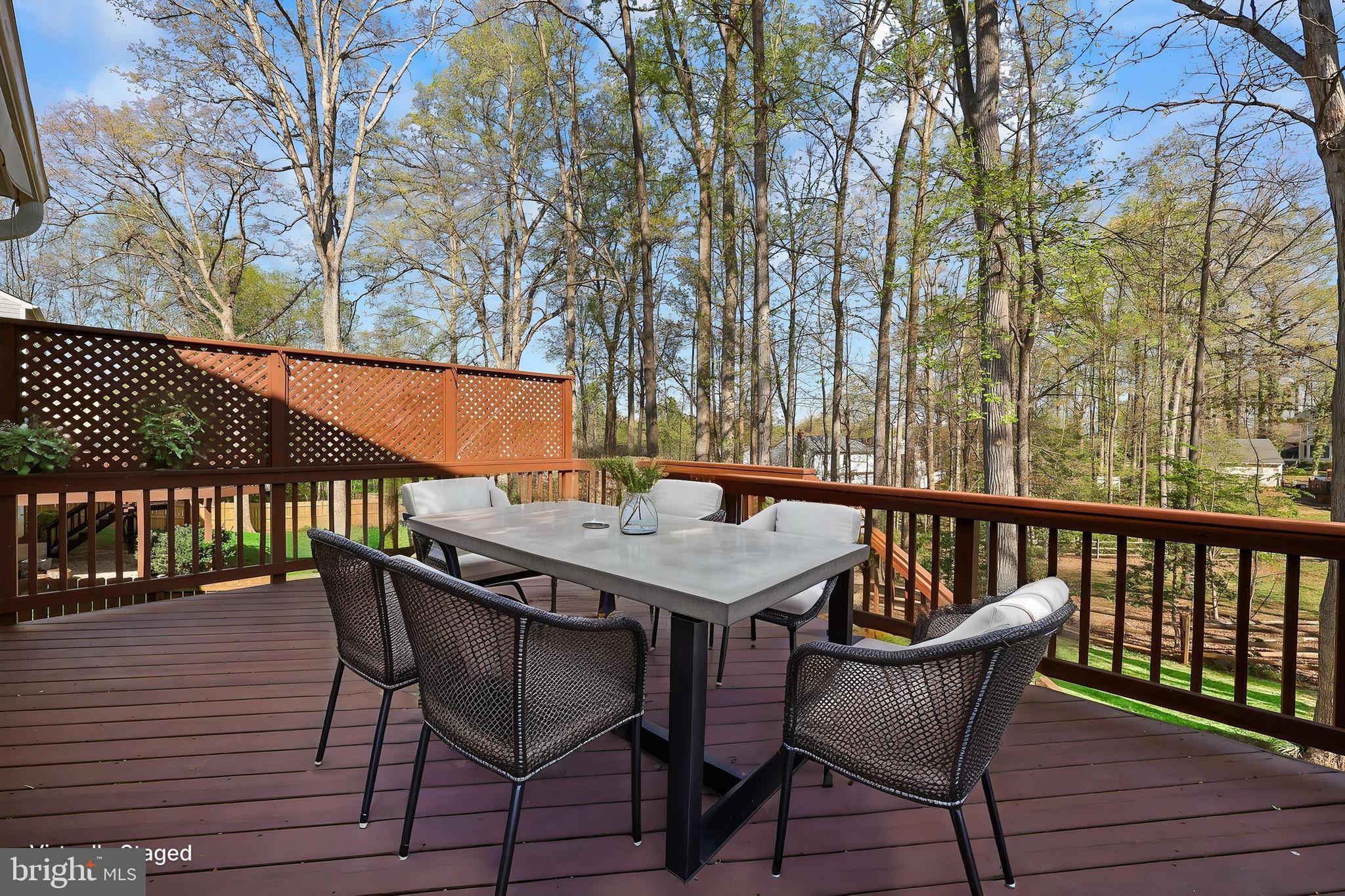 233 Choptank Road Stafford, VA 22556 - Photo 50 of 65 a view of balcony with furniture and wooden deck