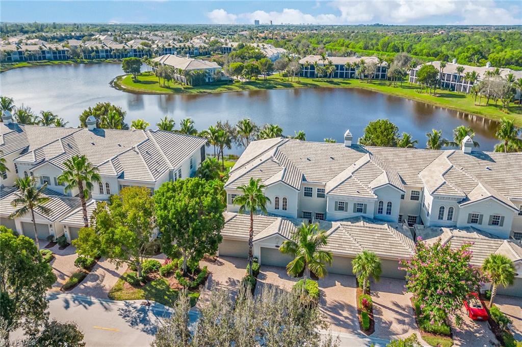 9275 Museo Circle, Unit 103 Naples, FL 34114 - Photo 30 of 49 an aerial view of a house with a lake view