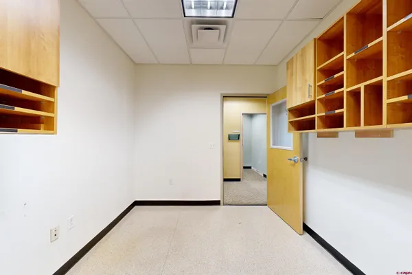 a room with storage and utility