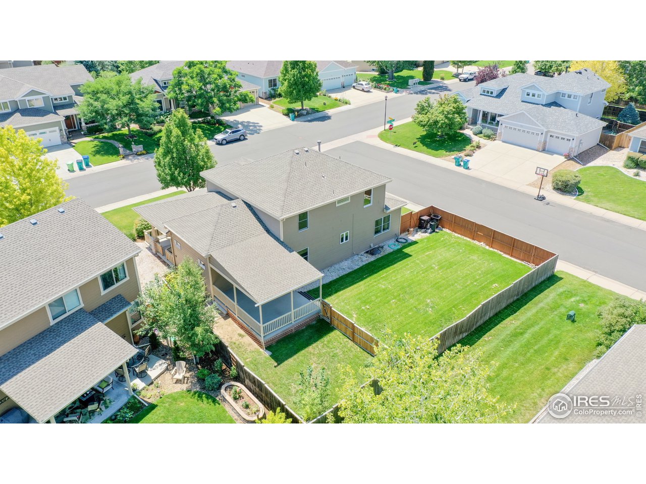 1708 Rolling Gate Road Fort Collins, CO 80526 - Photo 35 of 40 Back From Above