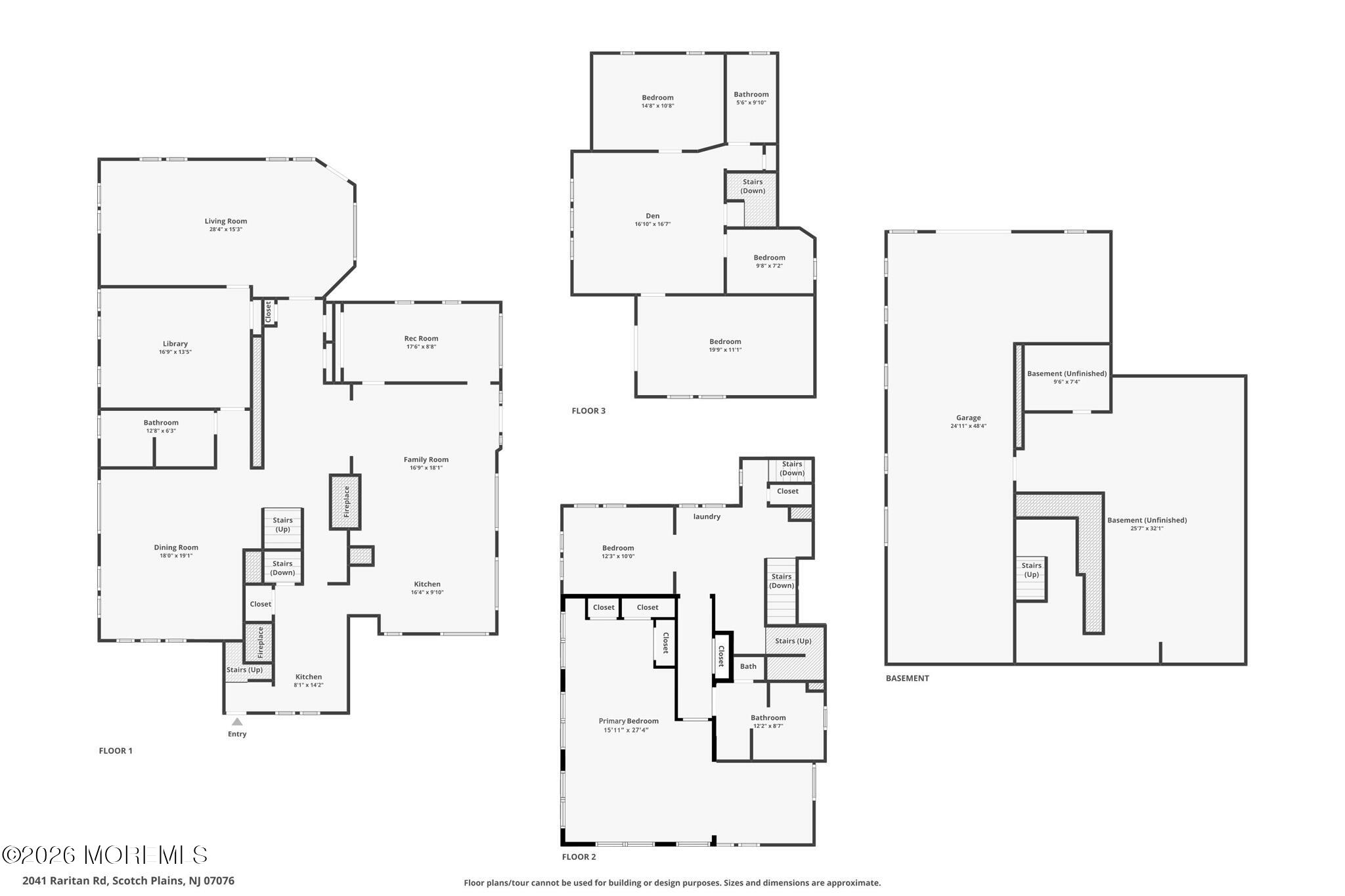 2041 Raritan Road Scotch Plains, NJ 07076 - Photo 106 of 106 Floor Plan Overall