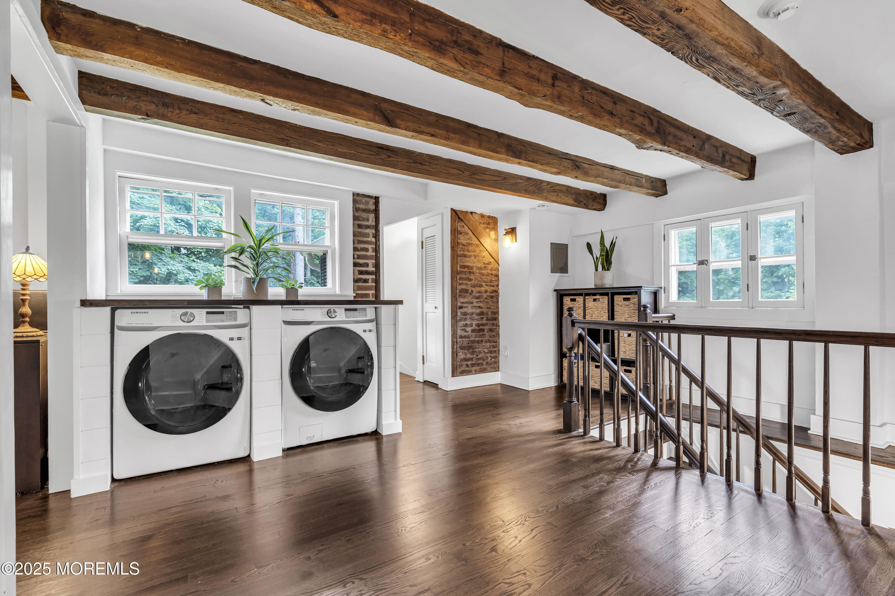 2041 Raritan Road Scotch Plains, NJ 07076 - Photo 49 of 106 a view of a hallway with washer and dryer