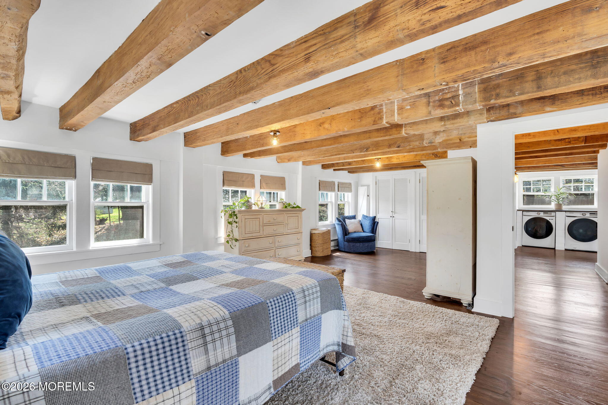 2041 Raritan Road Scotch Plains, NJ 07076 - Photo 60 of 106 a spacious bedroom with a bed couch and a window