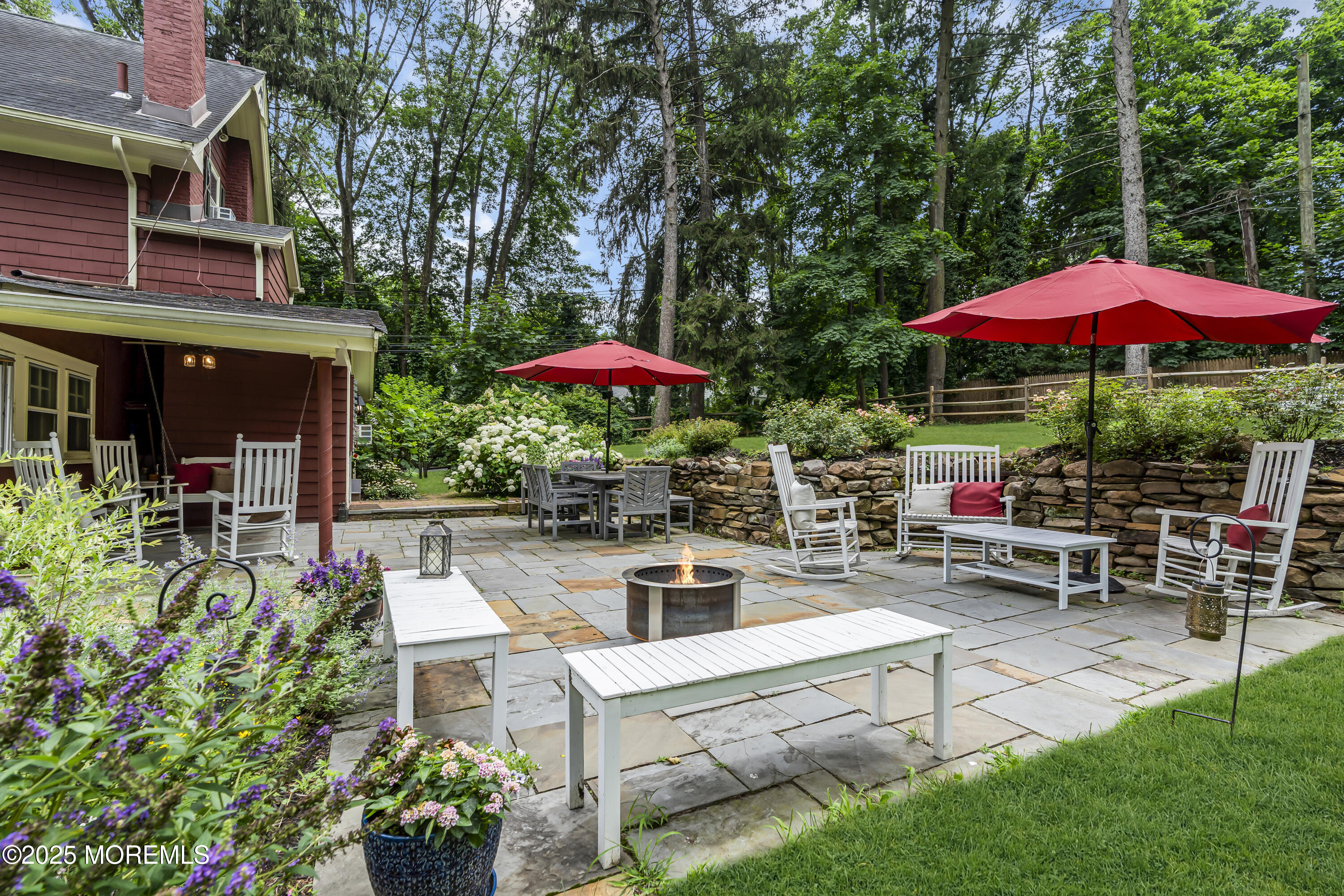 2041 Raritan Road Scotch Plains, NJ 07076 - Photo 80 of 106 an outdoor space with patio lots of furniture and white umbrellas